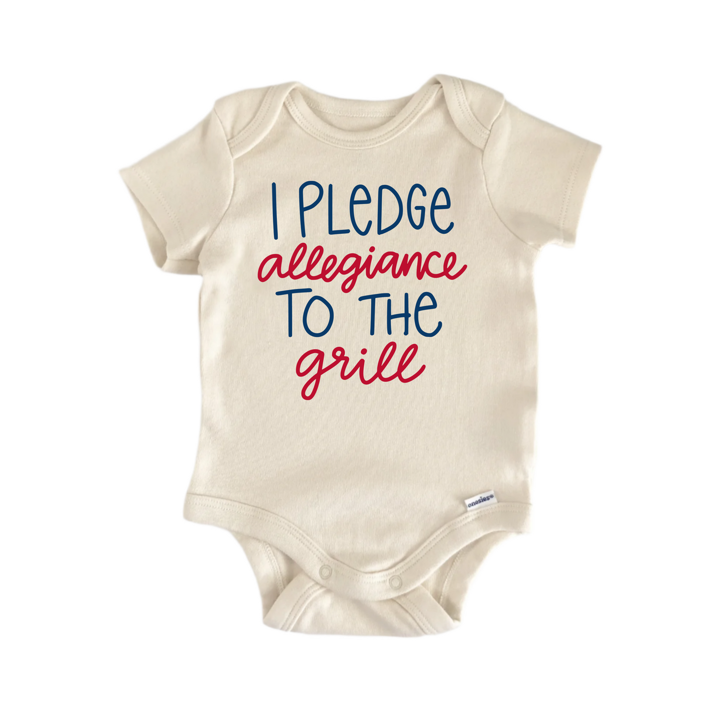 I Pledge Allegiance To The Grill America Patriotic - Baby Boy Girl