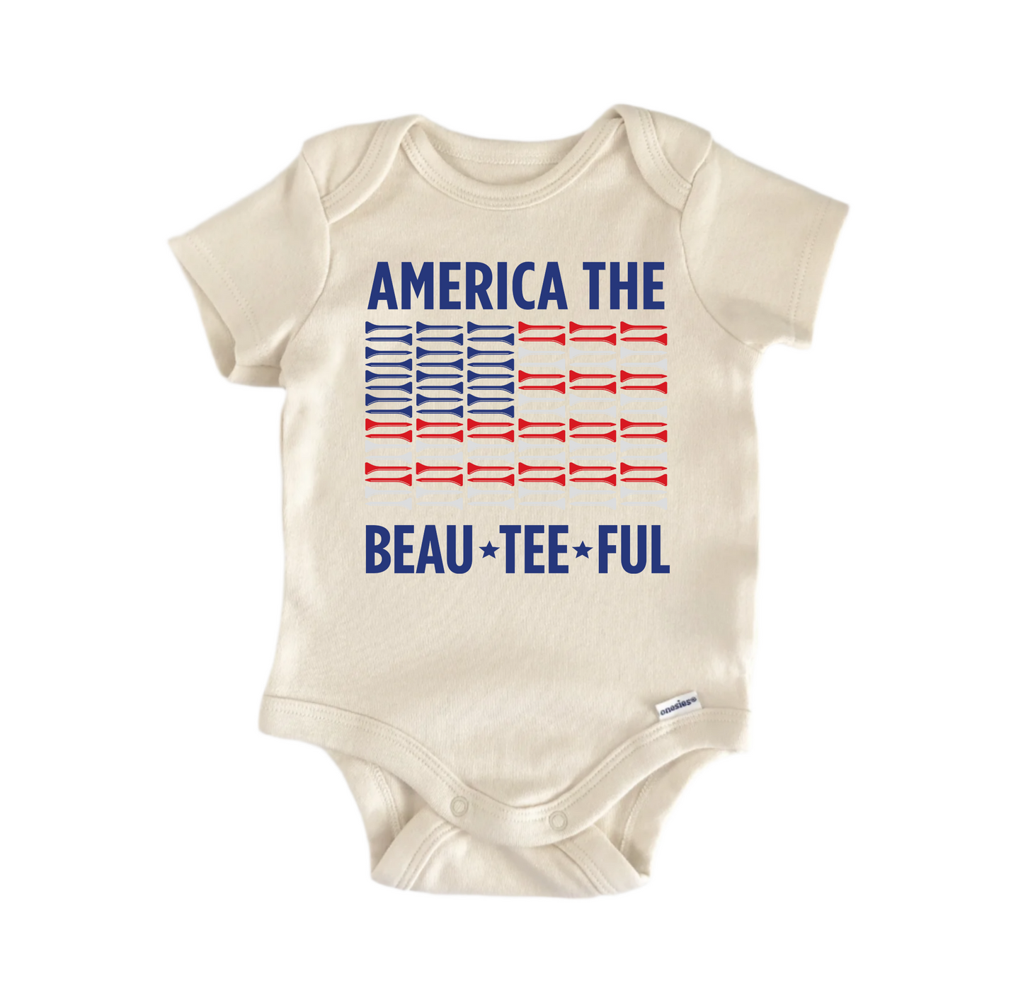America The Beau July 4th Patriotic - Baby Boy Girl Clothes Bodysuit