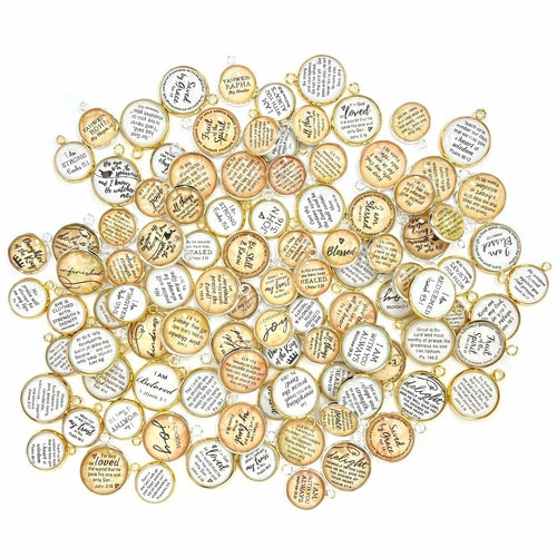 Bulk Assorted Christian and Scripture Charms for Jewelry Making