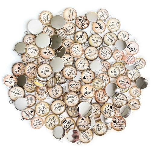 Bulk Assorted Christian and Scripture Charms for Jewelry Making