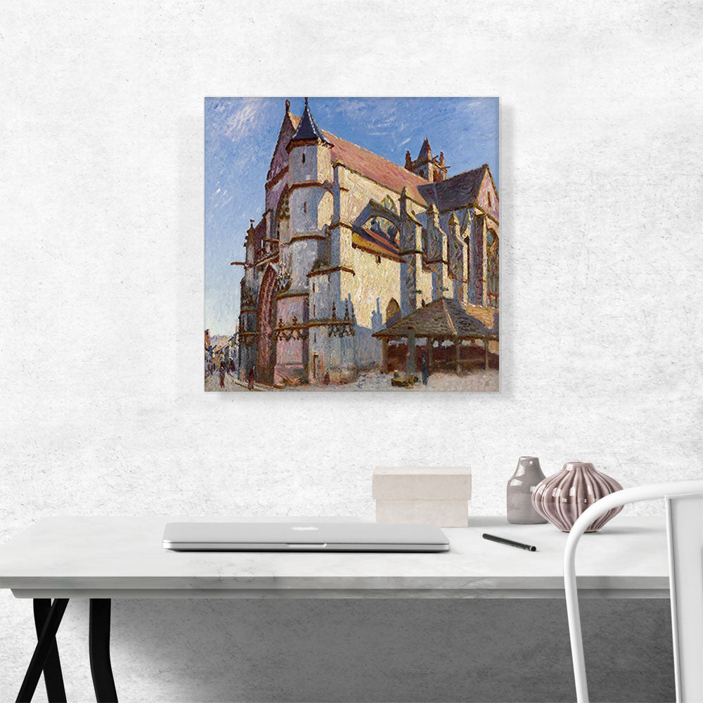 The Old Church Of Moret In Morning Sun 1894