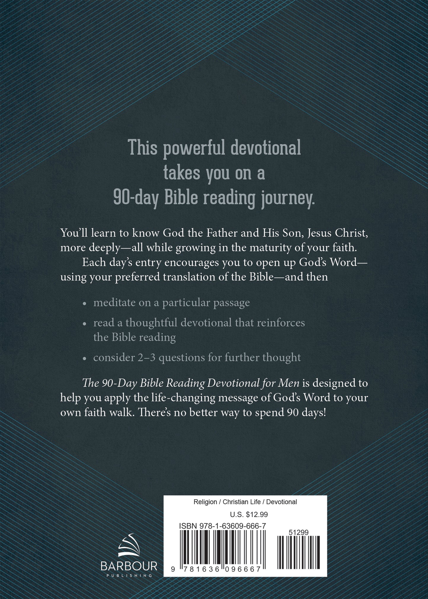 The 90-Day Bible Reading Devotional for Men