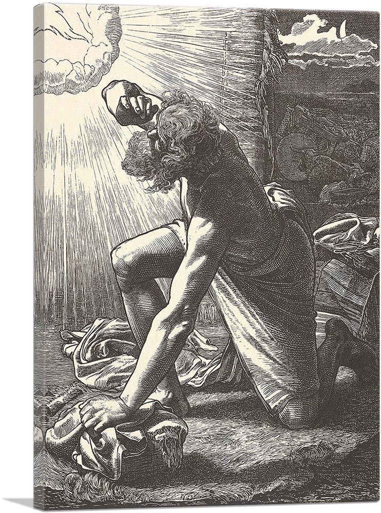 Jacob Hears Voice Of Lord Dalziels Bible Gallery 1865