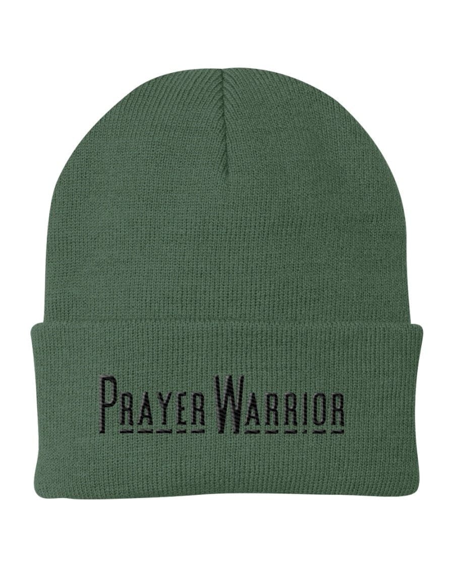 Beanie Knit Hat - Prayer Warrior Embroidered Hat