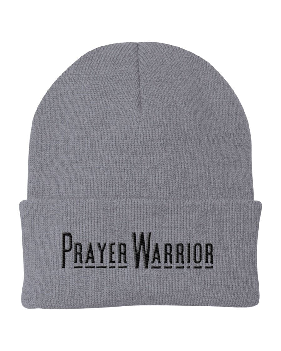 Beanie Knit Hat - Prayer Warrior Embroidered Hat