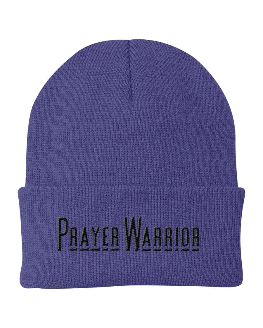 Beanie Knit Hat - Prayer Warrior Embroidered Hat