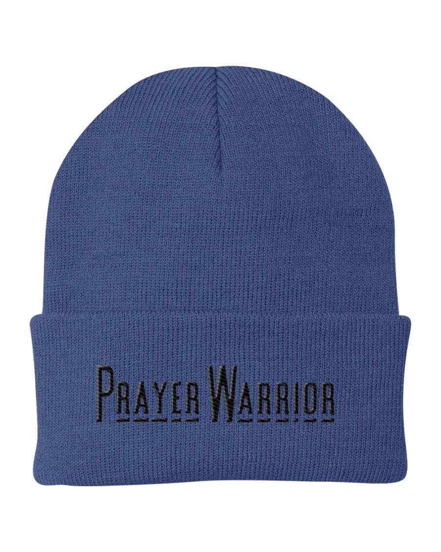 Beanie Knit Hat - Prayer Warrior Embroidered Hat