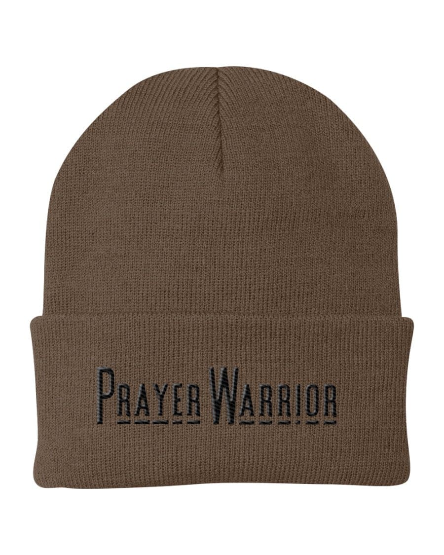 Beanie Knit Hat - Prayer Warrior Embroidered Hat