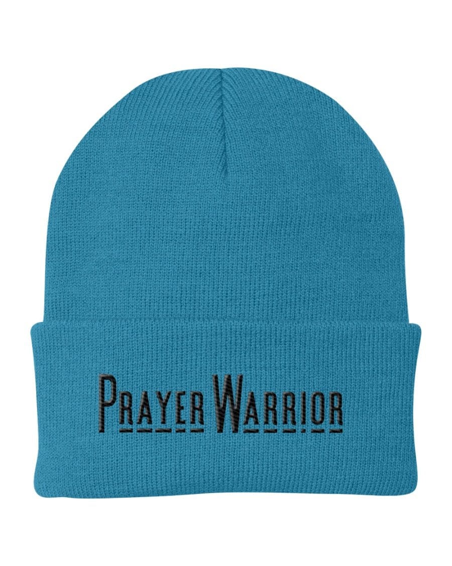 Beanie Knit Hat - Prayer Warrior Embroidered Hat