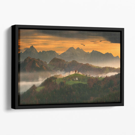 Church Floating Framed Canvas