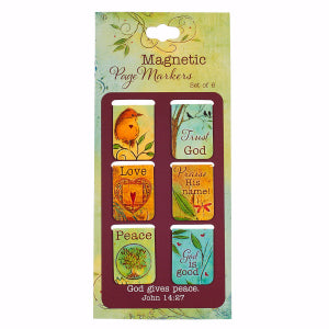 Magentic Bookmarks Peaceful Thoughts - 6 pk