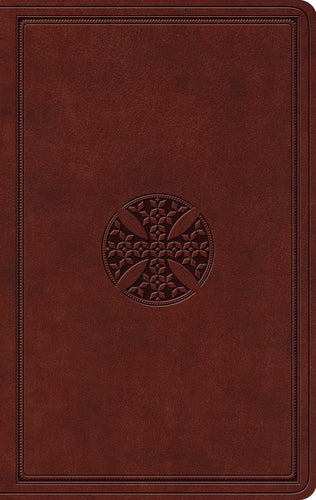 Crossway Books  - ESV Value Thinline Bible - Brown Mosaic Cross