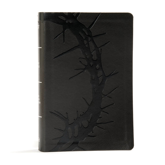 KJV Large Print Personal Size Reference Bible, Charcoal Leather