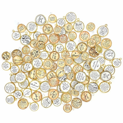 Bulk Assorted Christian and Scripture Charms for Jewelry Making