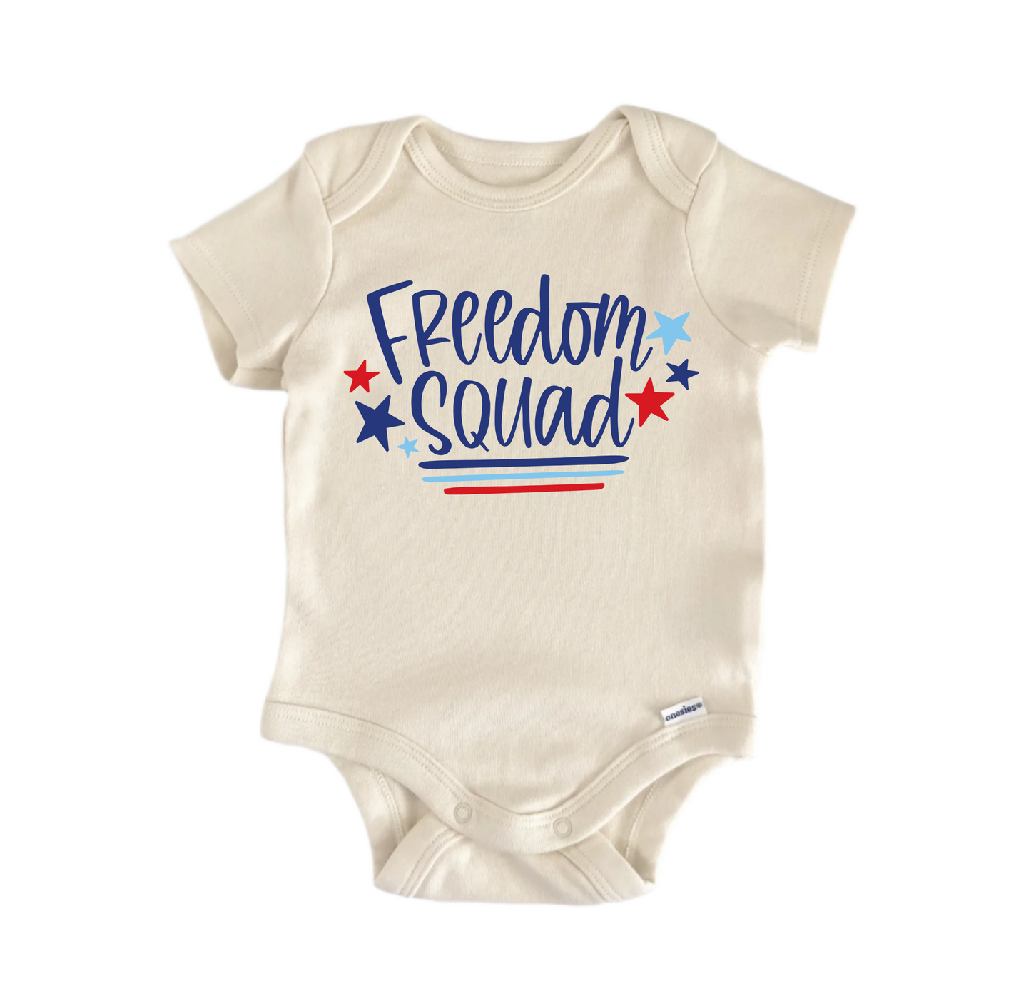 Freedom Squad July 4th Patriotic -  Baby Boy Girl Clothes  Bodysuit