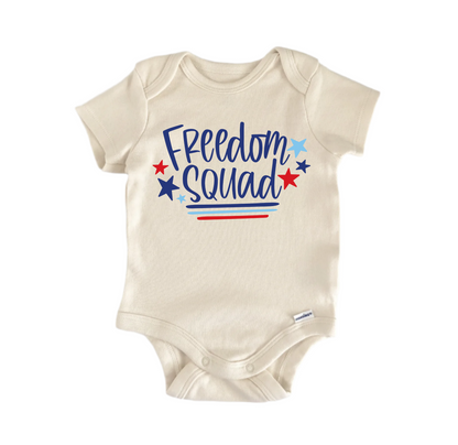 Freedom Squad July 4th Patriotic -  Baby Boy Girl Clothes  Bodysuit