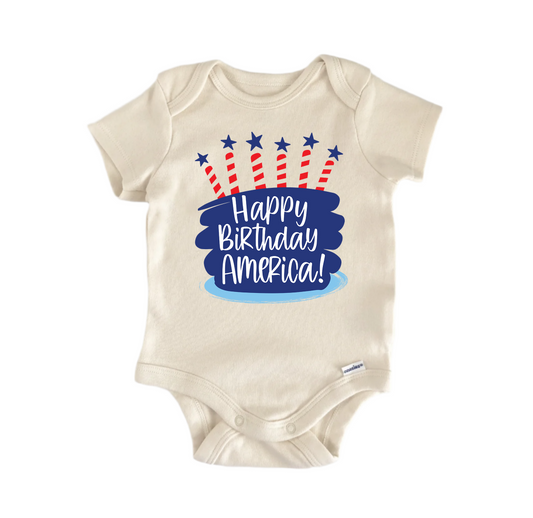 Happy Birthday America! July 4th Patriotic -  Baby Boy Girl Clothes