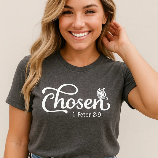 Chosen 1 Peter 2:9 T-Shirt, Inspirational Gift, Unisex