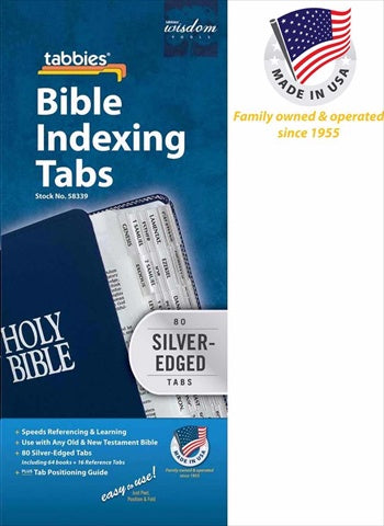 Tabbies Bible Tabs Standard O&N Testament Silver