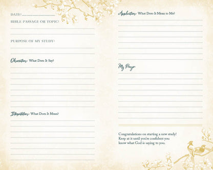 My Bible Study Tracker [Blossoms & Birds]