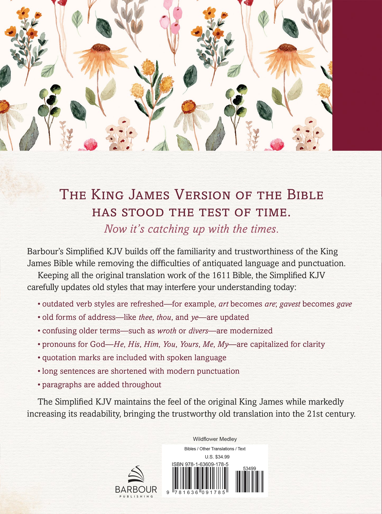 The Simplified KJV [Wildflower Medley]