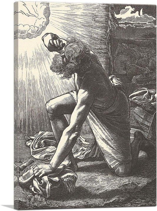Jacob Hears Voice Of Lord Dalziels Bible Gallery 1865