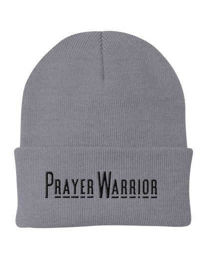 Beanie Knit Hat - Prayer Warrior Embroidered Hat