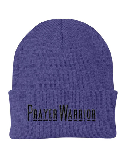 Beanie Knit Hat - Prayer Warrior Embroidered Hat