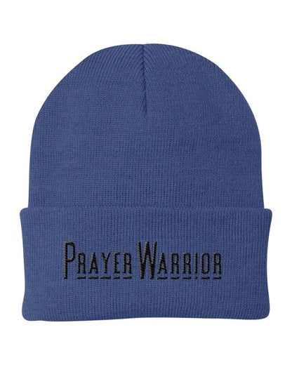 Beanie Knit Hat - Prayer Warrior Embroidered Hat