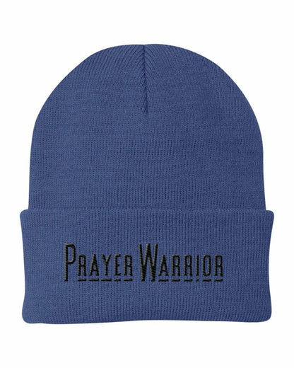 Beanie Knit Hat - Prayer Warrior Embroidered Hat
