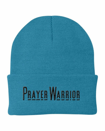 Beanie Knit Hat - Prayer Warrior Embroidered Hat
