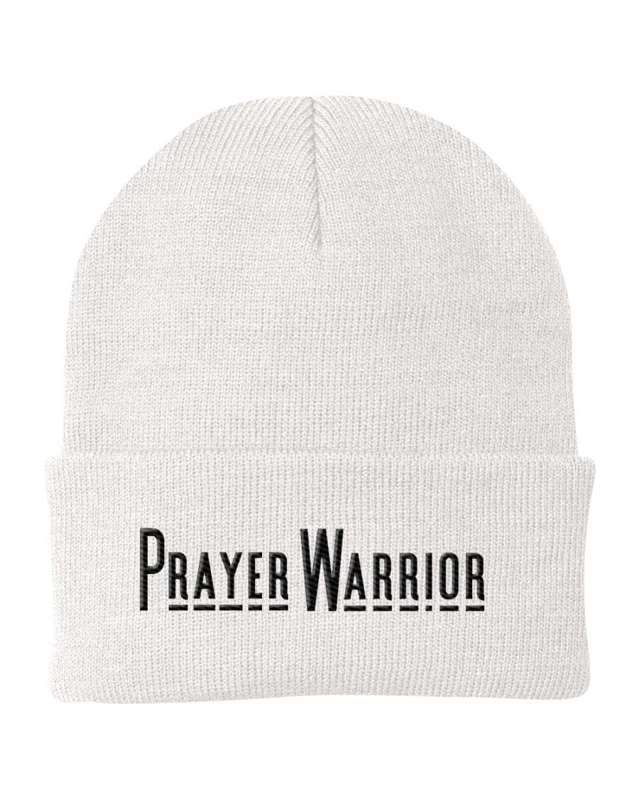 Beanie Knit Hat - Prayer Warrior Embroidered Hat
