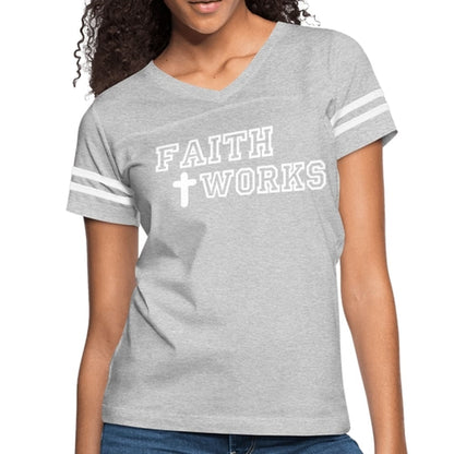 Womens Graphic Vintage Tee - Faith Works Sport T-shirt